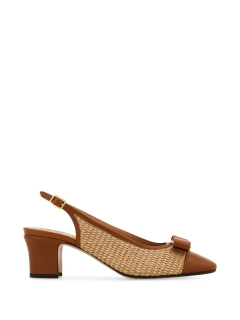 Ferragamo Vara bow slingbacks Brown 793678
