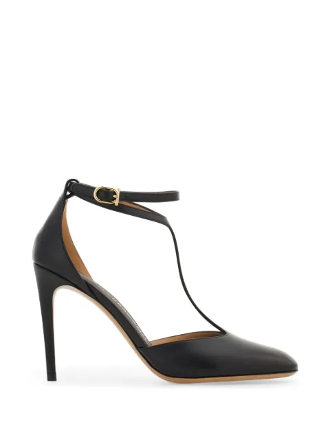 Ferragamo T-strap stiletto pumps Black 795446
