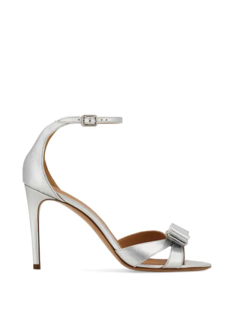 Ferragamo Vara bow sandals Silver 794305