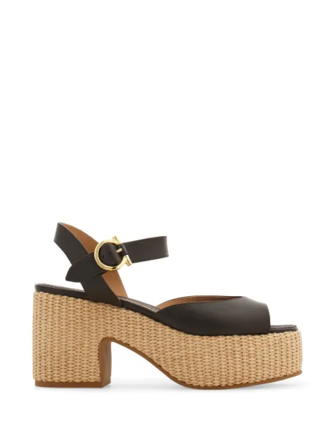 Ferragamo platform sandals Black 793781