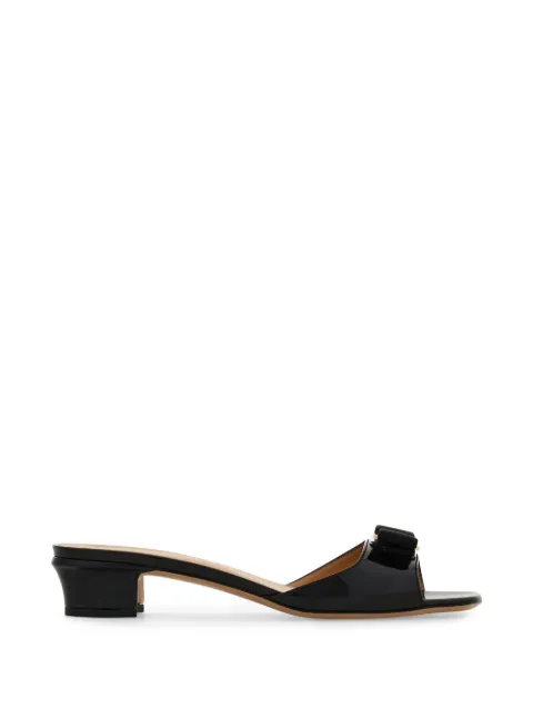 Ferragamo Vara bow slides Black 790899