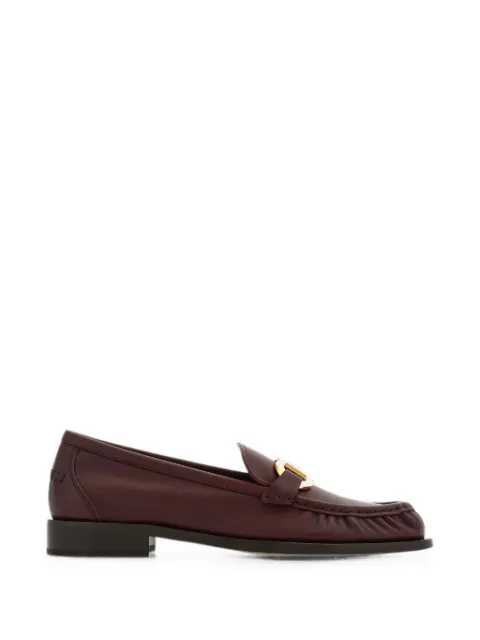 Ferragamo Gancini-plaque loafers Brown 795383