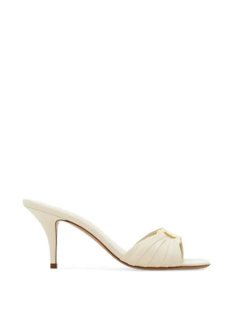 Ferragamo Gancini ornament mules Neutrals 796448