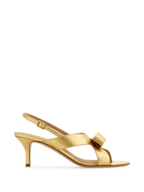 Ferragamo Vara bow sandals Gold 794217