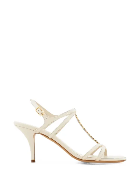 Ferragamo Vara chain T-strap sandals Neutrals 795285