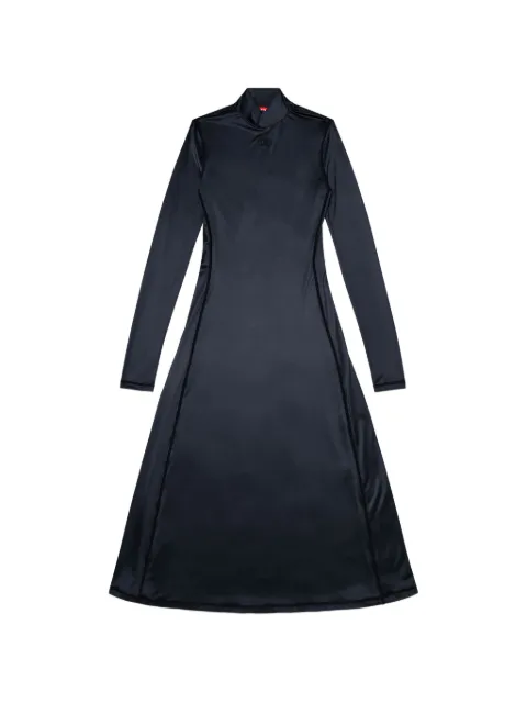 Diesel fluid midi dress with turtle neck Black A232300PKAT