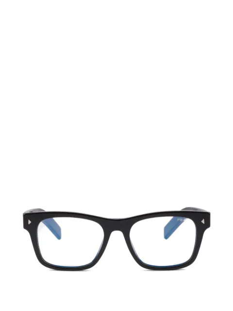Prada Eyewear Sunglasses with iconic metal plaque Black SPRA17C054S16K