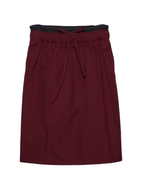 Prada poplin skirt Red P197ZSOOO19TO