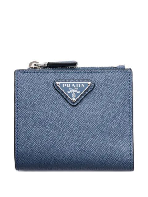 Prada small Saffiano leather wallet Blue 2ML049QHH