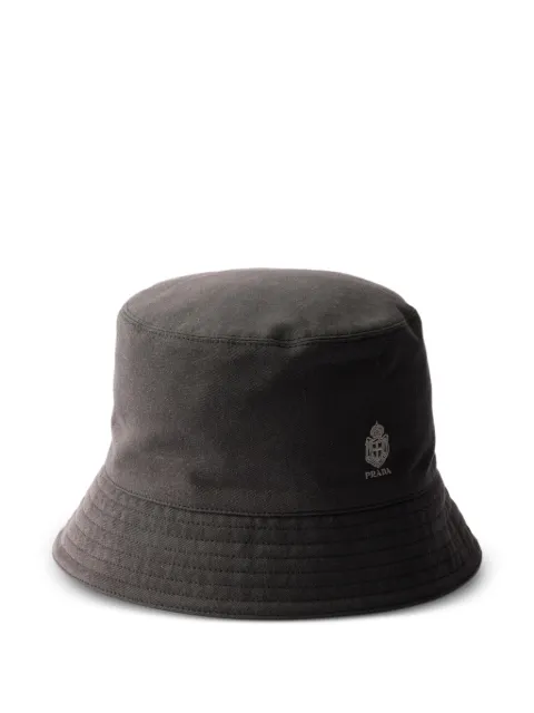 Prada old gabardine bucket hat Black 2HC137192A