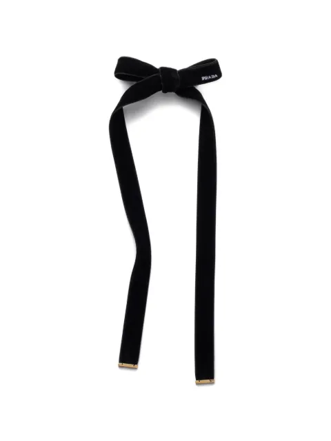Prada velvet hair clip Black 1IF345068