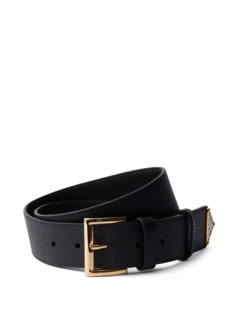 Prada Saffiano-leather belt Black 1CC545053