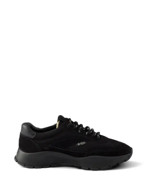 Prada mesh fabric and suede sneakers Black 1E503OF0453ZO7