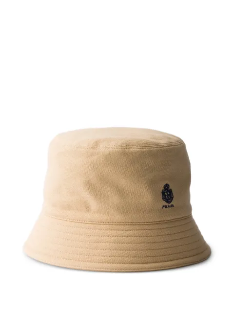 Prada old piqué bucket hat Neutrals 2HC13719OV