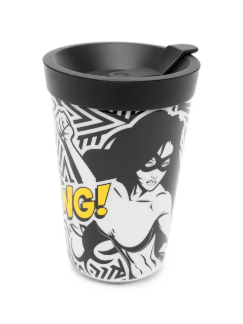 SIEGER by FÜRSTENBERG Glamour Girl comic-print coffee cup (400ml) Black OB18122060983
