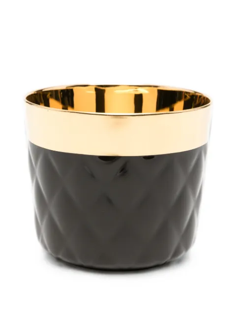 SIEGER by FÜRSTENBERG Noir Cushion quilted-effect tumbler Black OB178516048