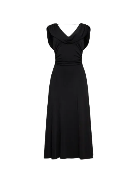 Cinq A Sept Carino draped-neck dress Black ZD29742741Z