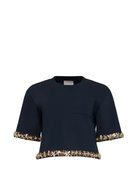 Cinq A Sept Sunflare embellished T-shirt Blue ZT1269A9813ZNVY