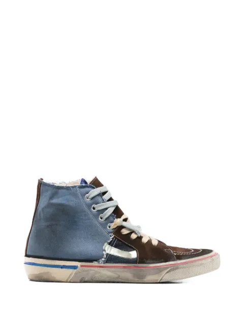 PAUL EASTERLIN Calystar distressed panelled sneakers Brown CS025BG