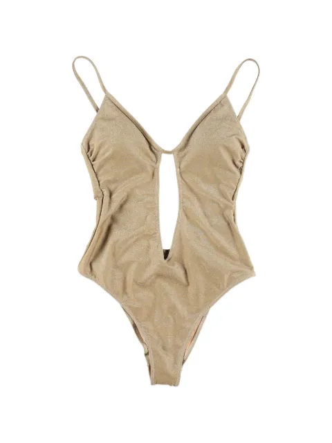 Matinée Lilly cut-out swimsuit Gold CB7057