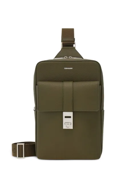 Ferragamo Hug buckle sling bag Green 795280