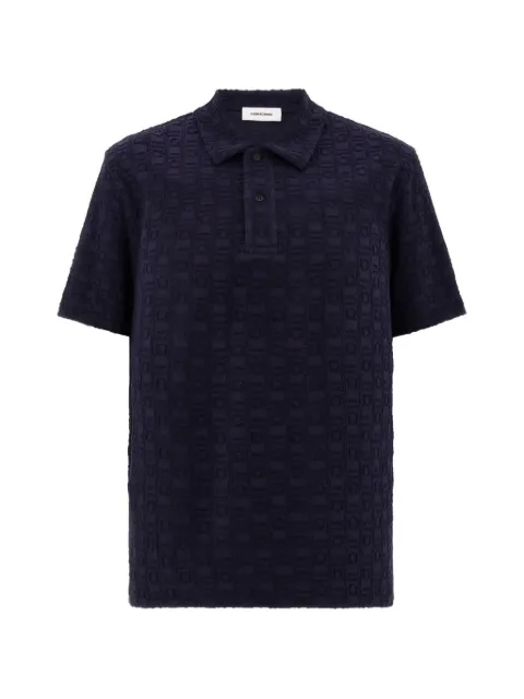 Ferragamo monogram polo shirt Blue 793785