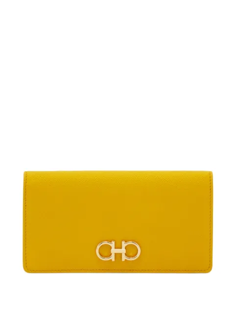 Ferragamo Gancini continental wallet Yellow 794495