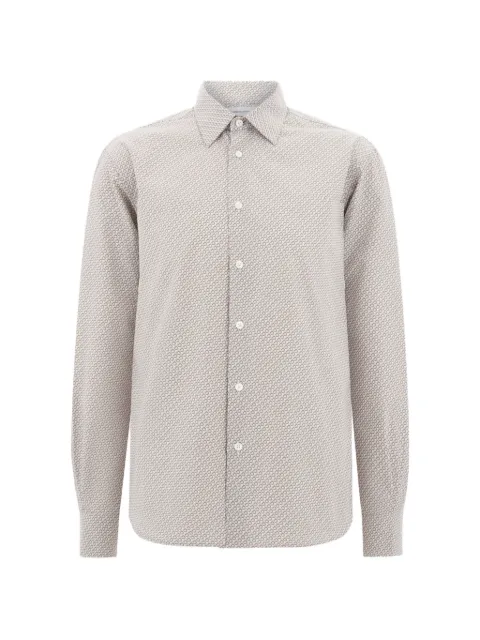 Ferragamo micro-patterned shirt Neutrals 793770