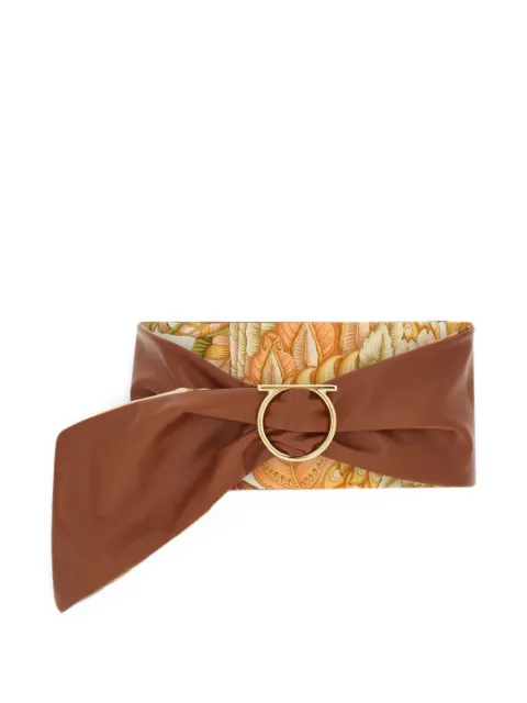 Ferragamo adjustable sash belt Brown 796283