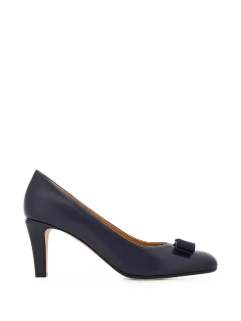 Ferragamo Vara bow pumps Blue 795026