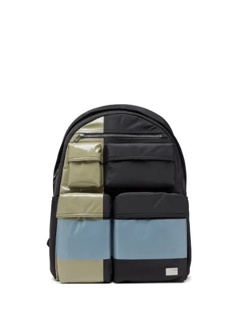 Diesel Multi-PKTS colour-blocked multi-pocket backpack Black X10740P8166