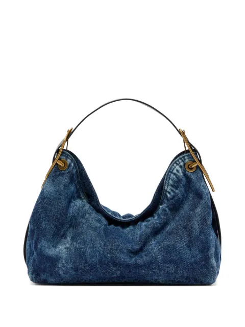 Diesel D-Line-denim shoulder bag Blue X10729P9152