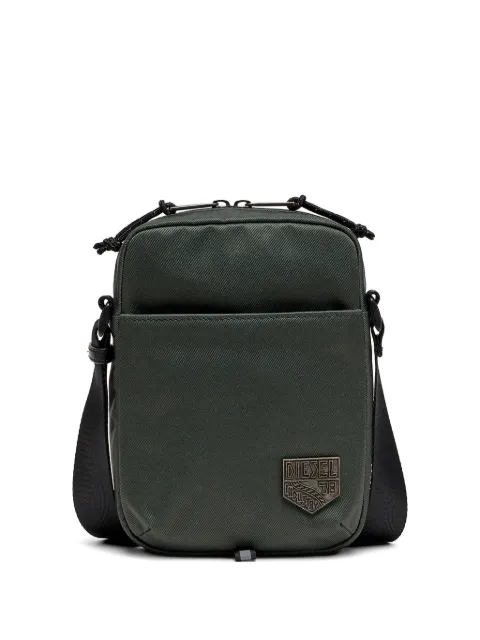 Diesel D-Pack logo-plaque cross body bag Green X10819P9148