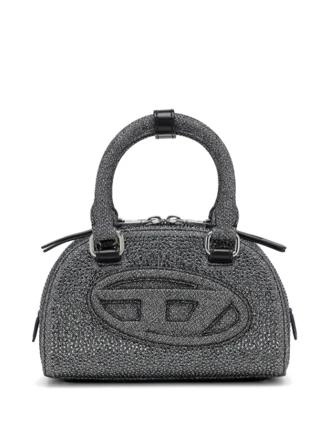 Diesel 1DR Dome rhinestone-embellished tote bag Grey X10369P9151
