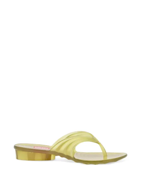 Diesel x Melissa sculptural flip-flops in Melflex® Yellow P01609PS916