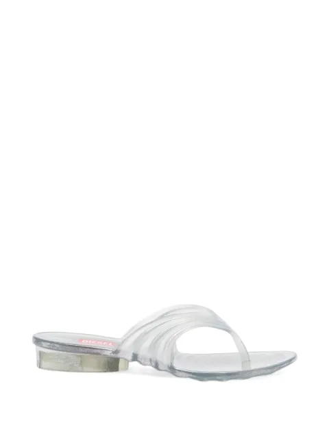 Diesel x Melissa sculptural flip-flops in Melflex® White P01609PS916