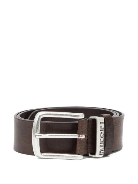 Diesel B-Visible logo-engraved belt Brown X08506PS142