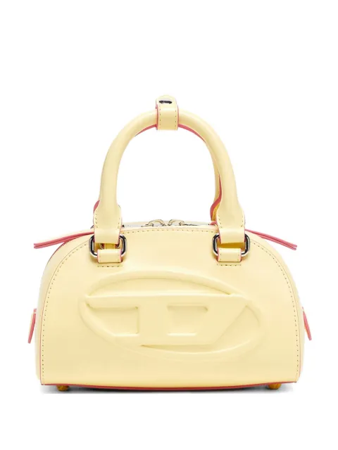Diesel 1DR Dome-leather small bowling bag Yellow X10369P8279