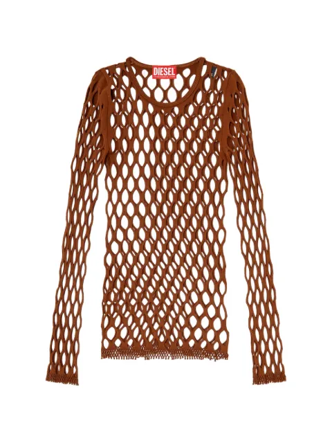 Diesel M-Zanda open-knit top Brown A230490PLDZ