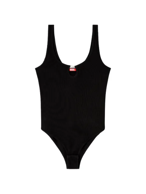 Diesel Maura Oval-D rhinestone-embellished bodysuit Black A215820LKAR