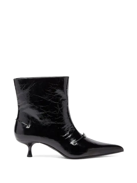 Diesel D-Jewels pointed-toe ankle boots Black Y03916P1966