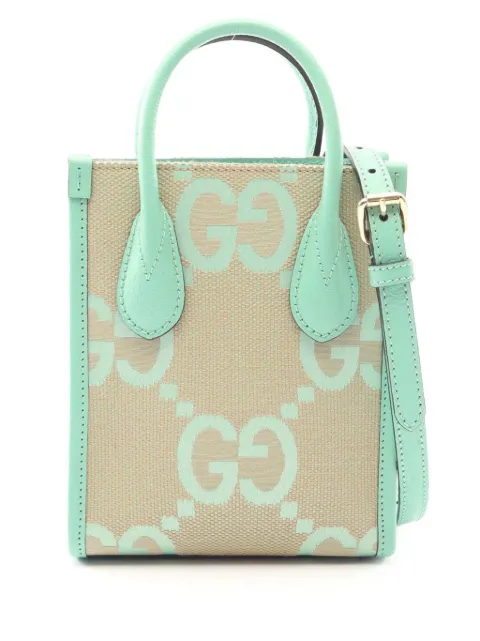 Gucci Pre-Owned 2016-2026 Mini Jumbo GG Canvas Web satchel Neutrals 3O6S469WY4V0VGSE