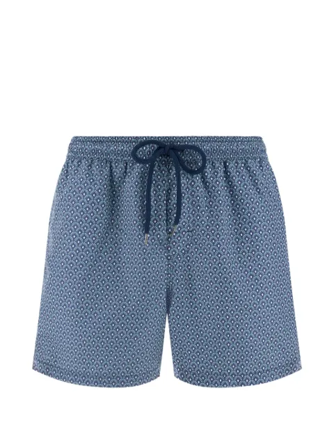 Boggi Milano geometric-print swim shorts Blue BO26P0650
