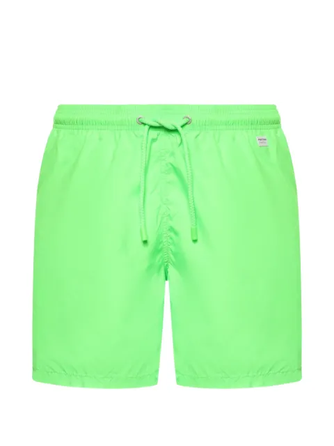 MC2 Saint Barth Pantone logo-patch swim shorts Green LIG0004