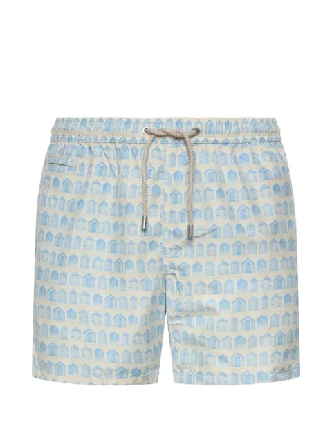 MC2 Saint Barth beach-hut print swim shorts Neutrals LIG000301118L