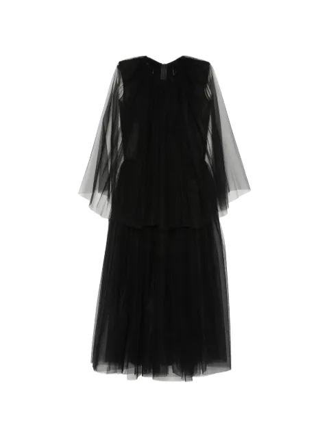 Alchemy tulle-layered flared dress Black LIA760