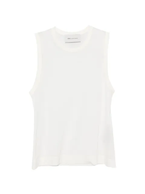 AMI Paris crew-neck sleeveless T-shirt Neutrals FTP818JE0211