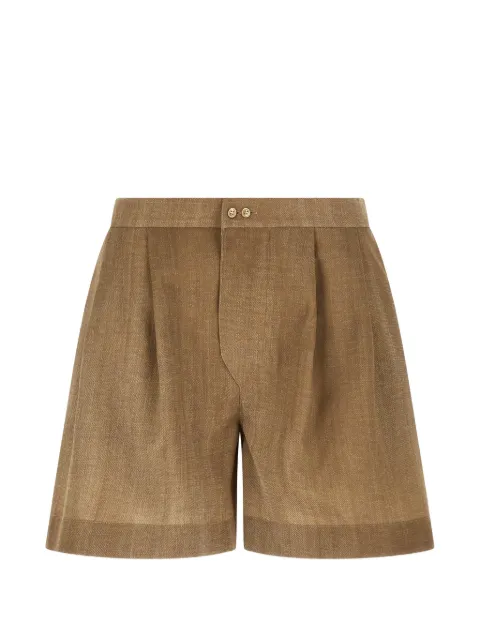 Ermanno Scervino pleated shorts Brown D482P763RWKS4850