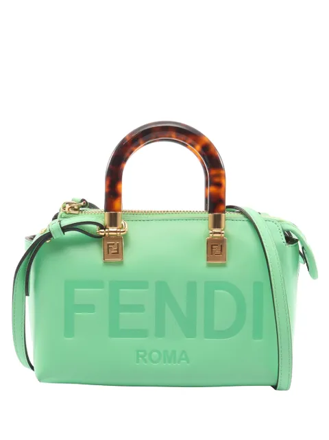 Fendi Pre-Owned 2010-2026 Mini Leather By The Way Roma satchel Green TS8UZMZULX77ABCX