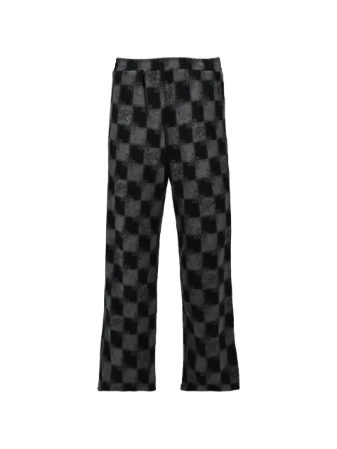 BREATH BLOCK CHECK terrycloth trousers Black BR26SSP1012